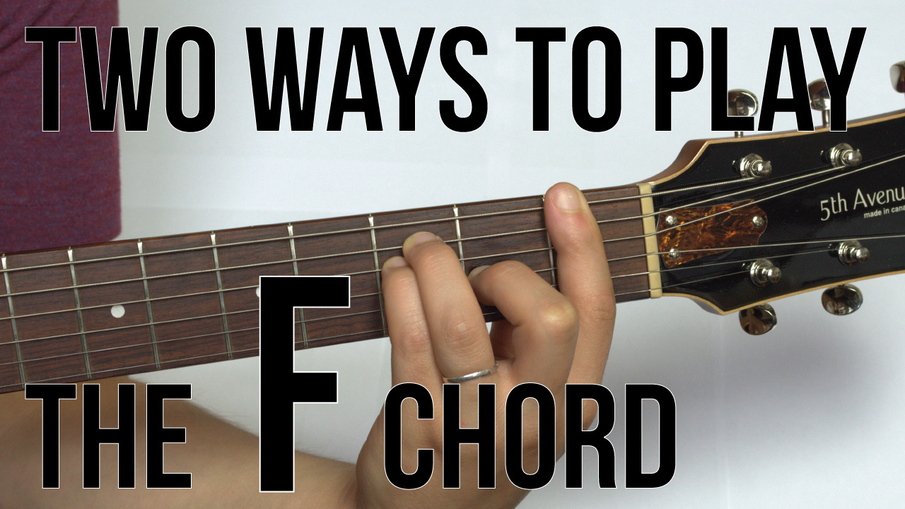 The Easy Way To Play The F Chord on Guitar