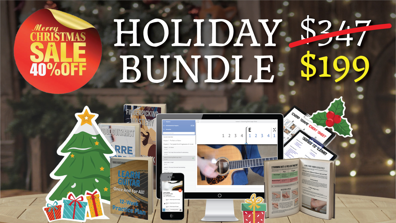 HOLIDAY GUITAR COURSE BUNDLE