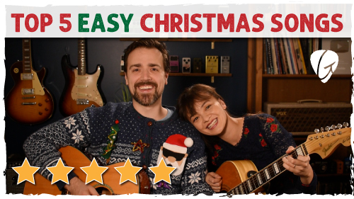 top 5 easy christmas songs on guitar